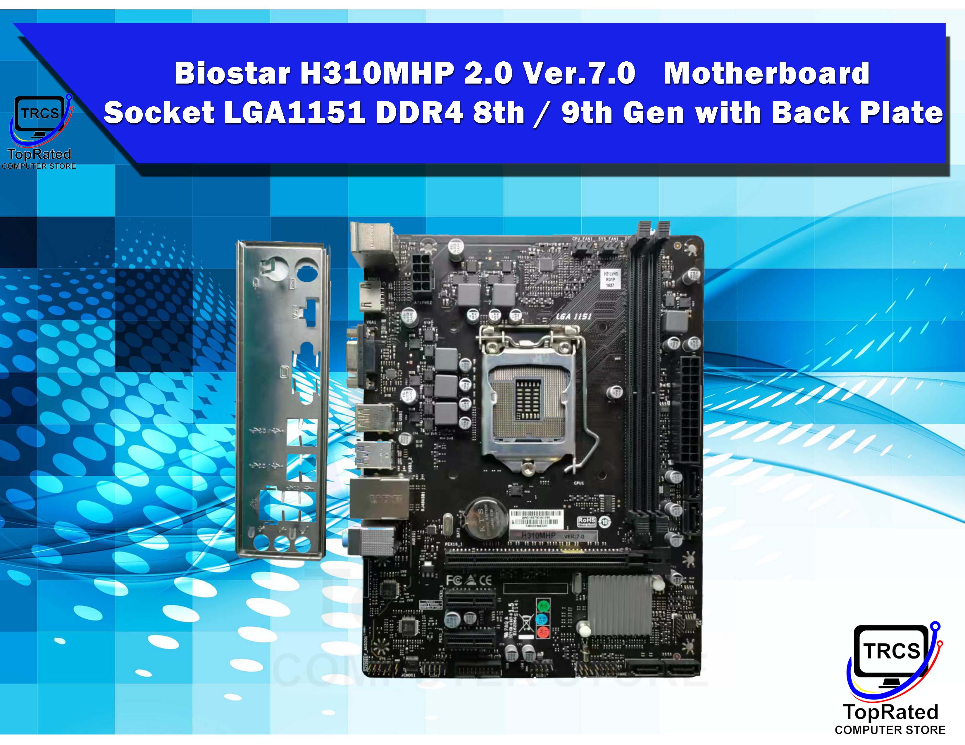 Biostar H310MHP 2.0 Ver.7.0 Motherboard Socket LGA1151 DDR4 6th