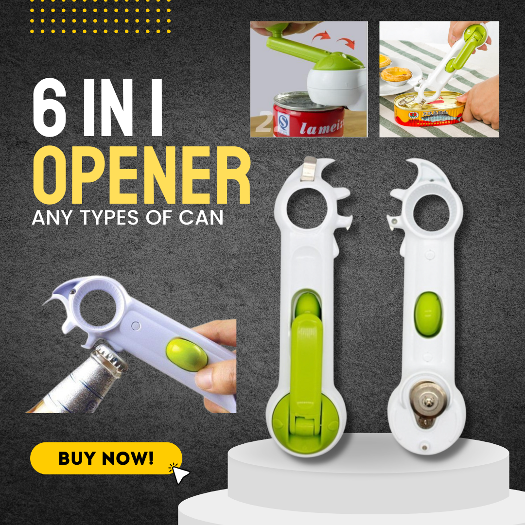 6 Ways Universal Can Opener Multi-purpose 