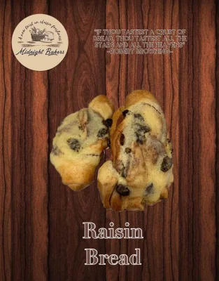 Raisin Bread (4 per order)