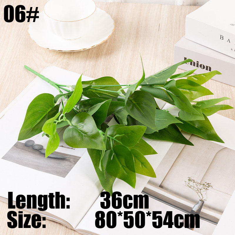 【COD】Artificial Leaves Fake Plants Green Fake Flowers Monstera Bouquet