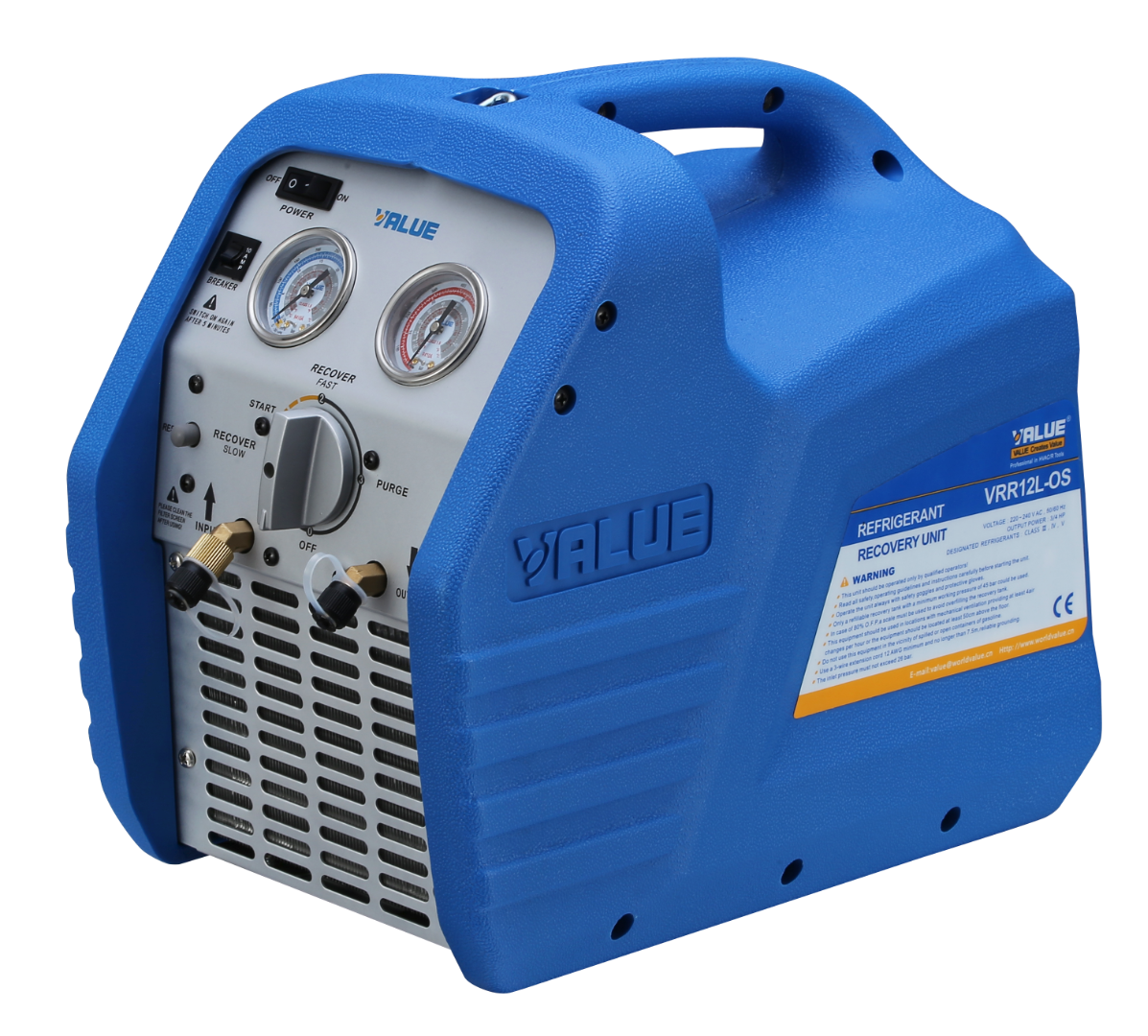 VRR12A/L 1/2HP Value Recovery Machine for Many Refrigerants Lazada PH