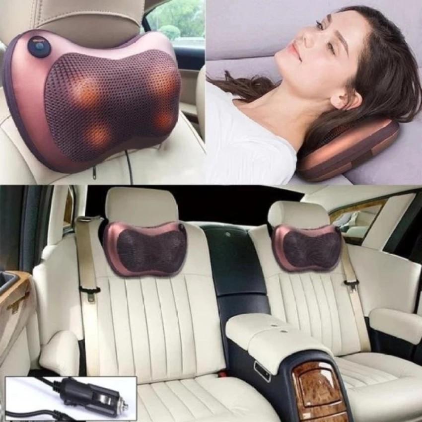 Multifunction Car and Home Electric Shiatsu Massage Pillow to Relieve Pain,  Deep Kneading Neck Massager, Adjustable Speeds Back/Neck Pillow Massager, 
