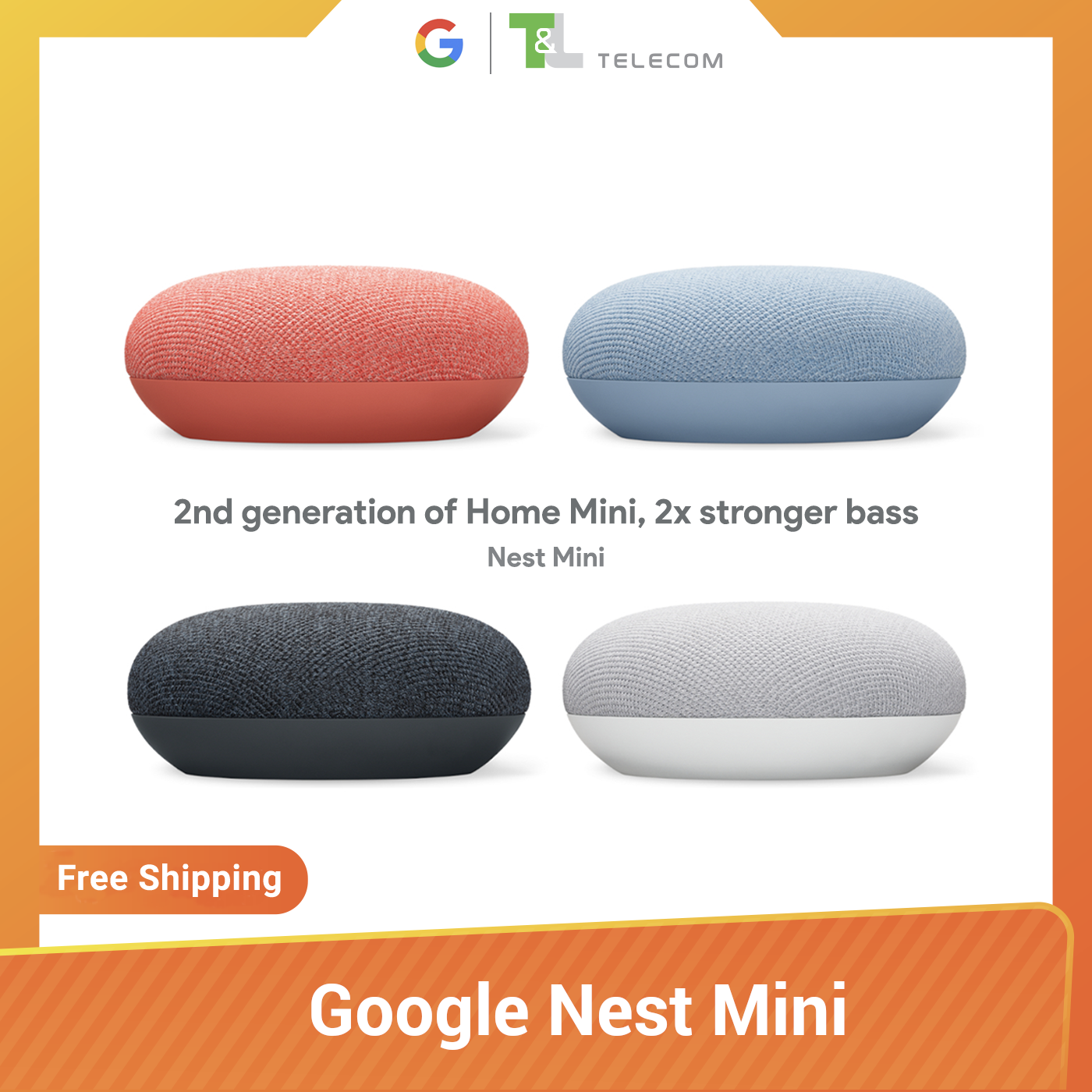 Google Nest Mini - Smart Speaker 