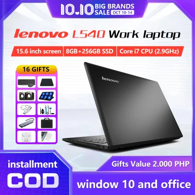 【COD/16 free gifts】laptop I L440/L540 I 15.6in/14in I Built in camera + built-in digital small disk I Fourth generation processor I Core i3/i5/i7 I 8GB memory I 256GB SSD I Suitable for online education + Learning + work