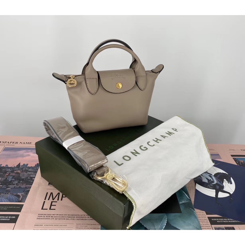 Longchamp Mini Le Pliage Cuir Croc Embossed Leather Top Handle Bag -  Selectionne PH