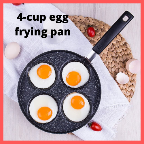 Aluminum 4Cup Egg Frying Pan, Non Stick Egg Cooker Pan Lazada PH