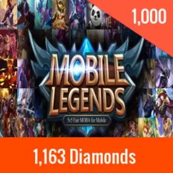 Mobile Legends 1163 Diamonds - roblox gift card digital epins gamestore