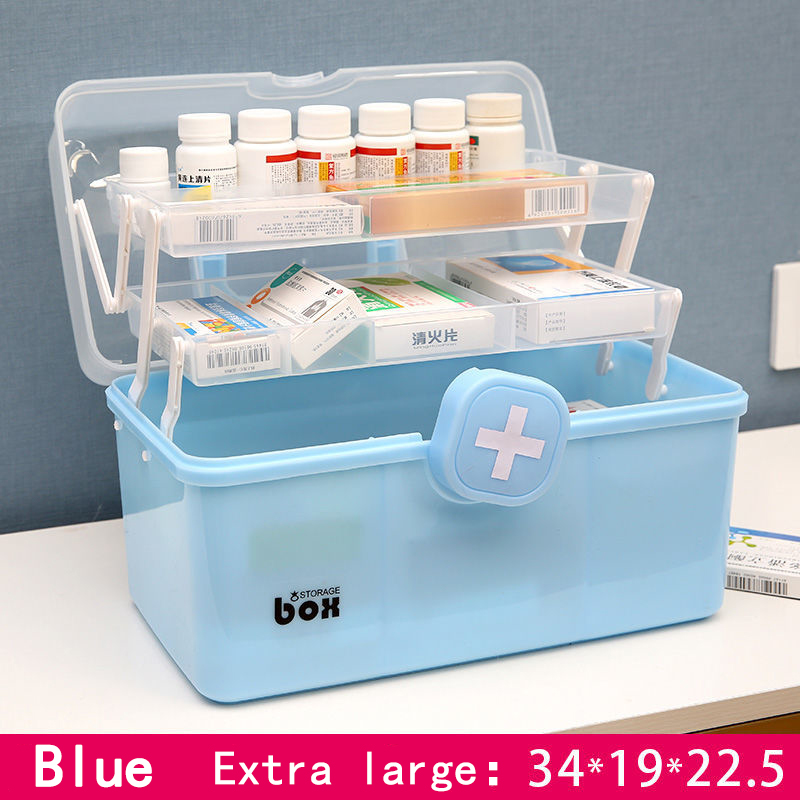 Large Size Medicine Storage 3 Layer Medicine box Portable Aid Kit