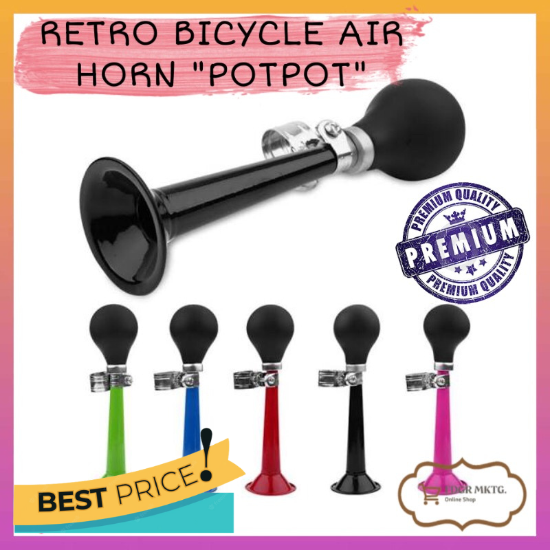 Bicycle Bike Retro Metal Air Horn Hooter Bell Rubber Squeeze Vintage Old LE 