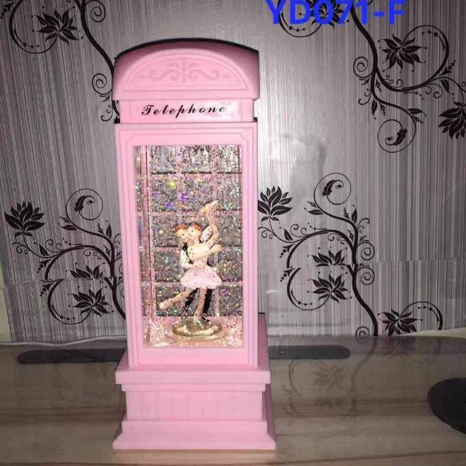 London telephone stand frame couple design led novelty music box lamp