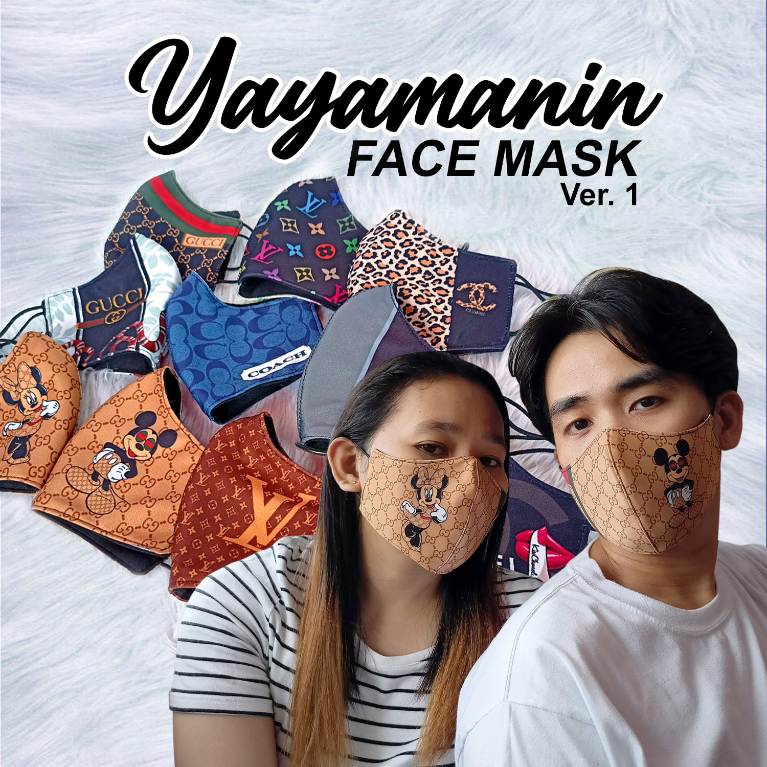 designer coach face mask