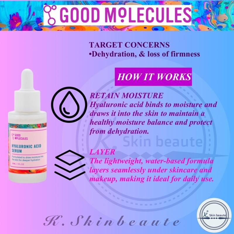 [ONHAND] Good Molecules •Niacinamide serum/ toner•Hyaluronic Acid•Retinol cream•discoloration