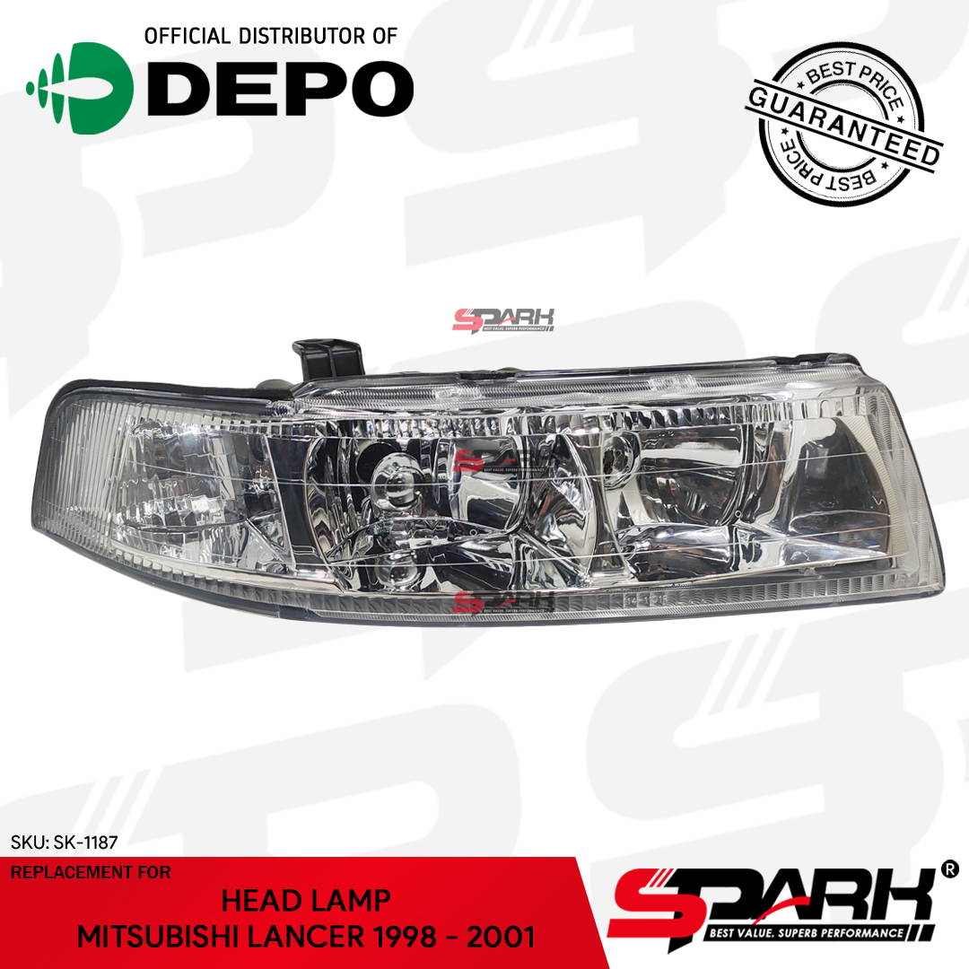 Head Lamp Headlight Head Light Mitsubishi Lancer 1998 2001 Depo