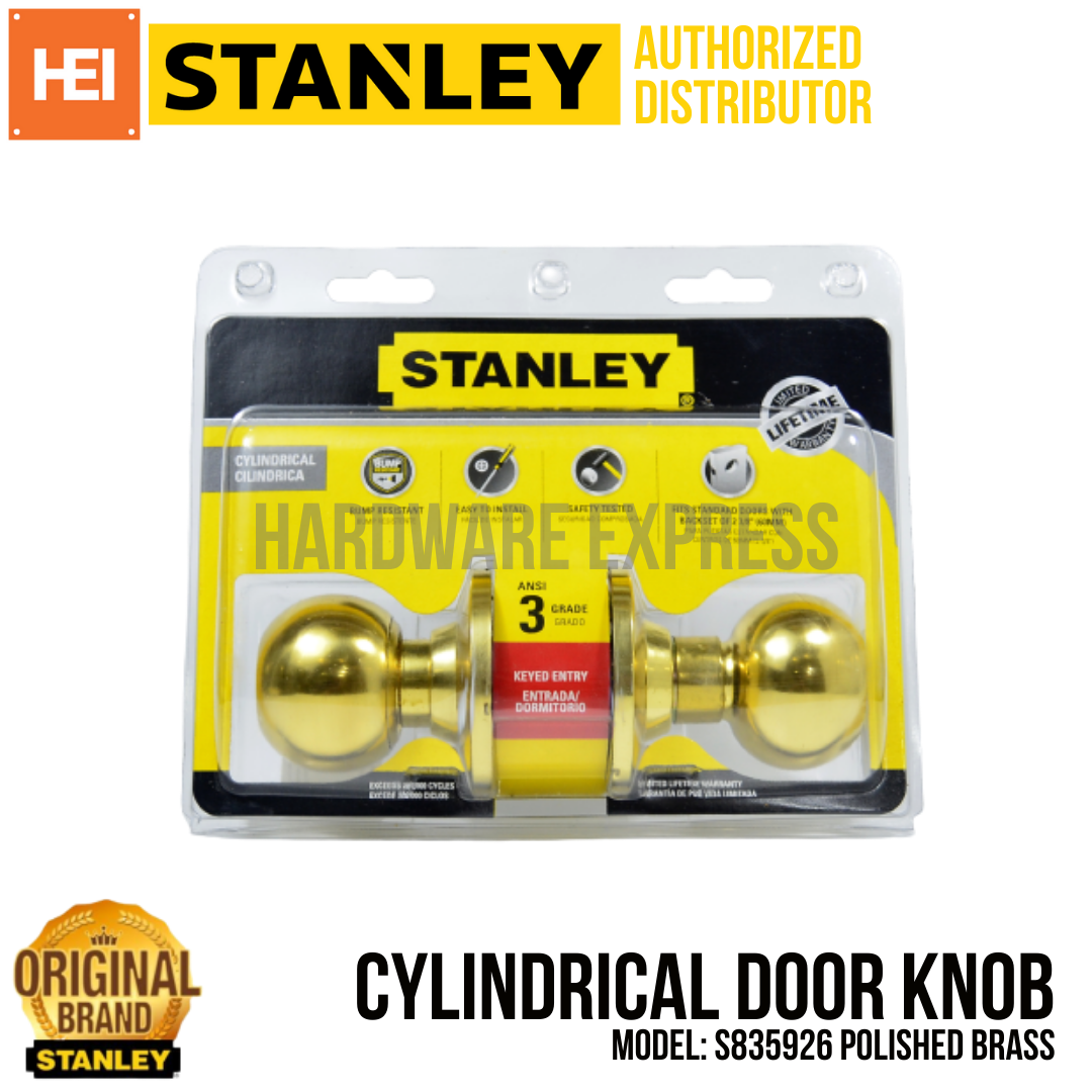 Stanley Cylindrical Door Knob Keyed Entry S835926 Lazada PH