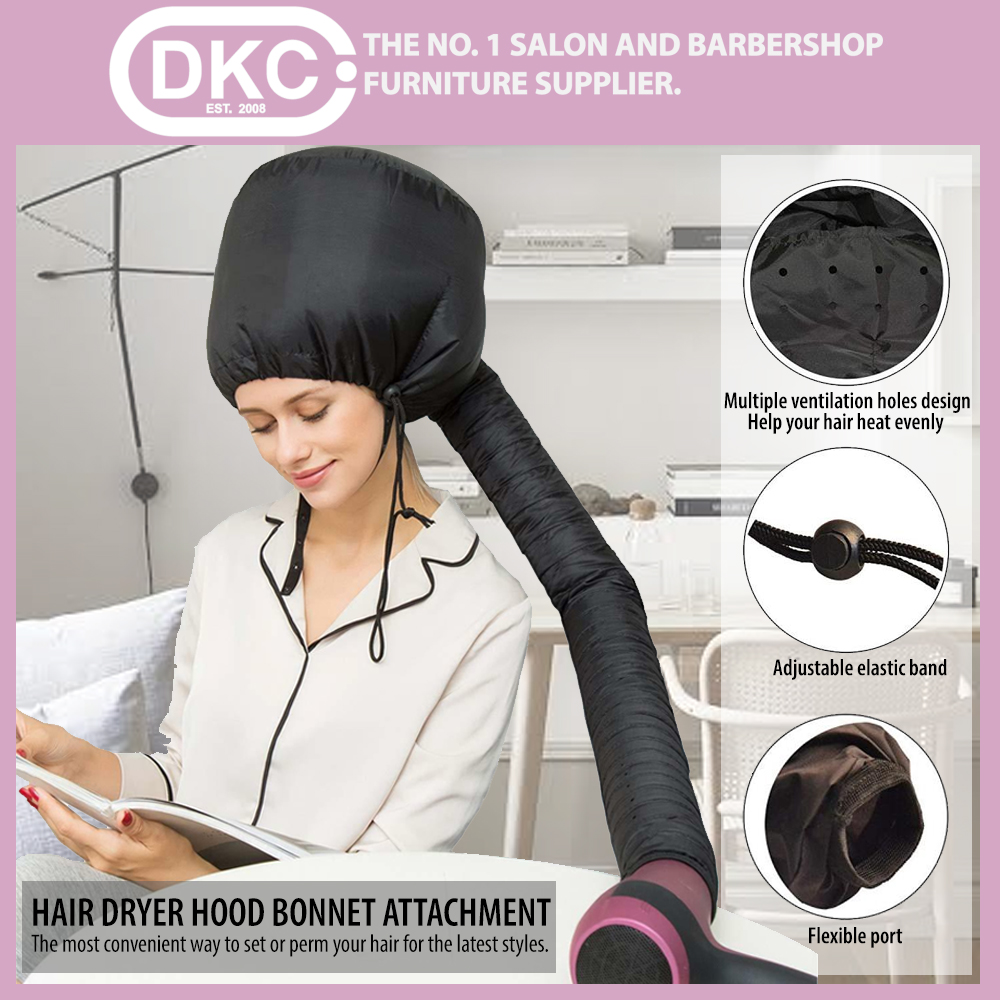 DKC Hair Dryer Hood Bonnet Attachment Portable Hair Steamer (Black) |  Lazada PH
