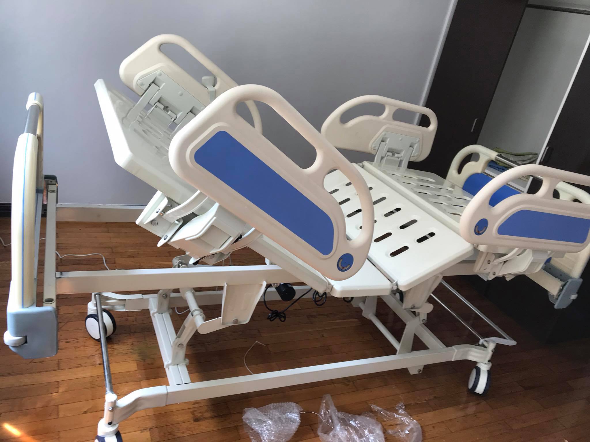 Electric Hospital Bed 5 Function with Egg Mattress Complete Set Brand