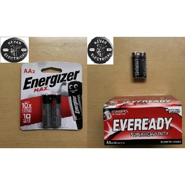 ENERGIZER EVEREADY BATTERY AA AAA 9V 3V 1.5V 10 YEARS MAX LITHIUM