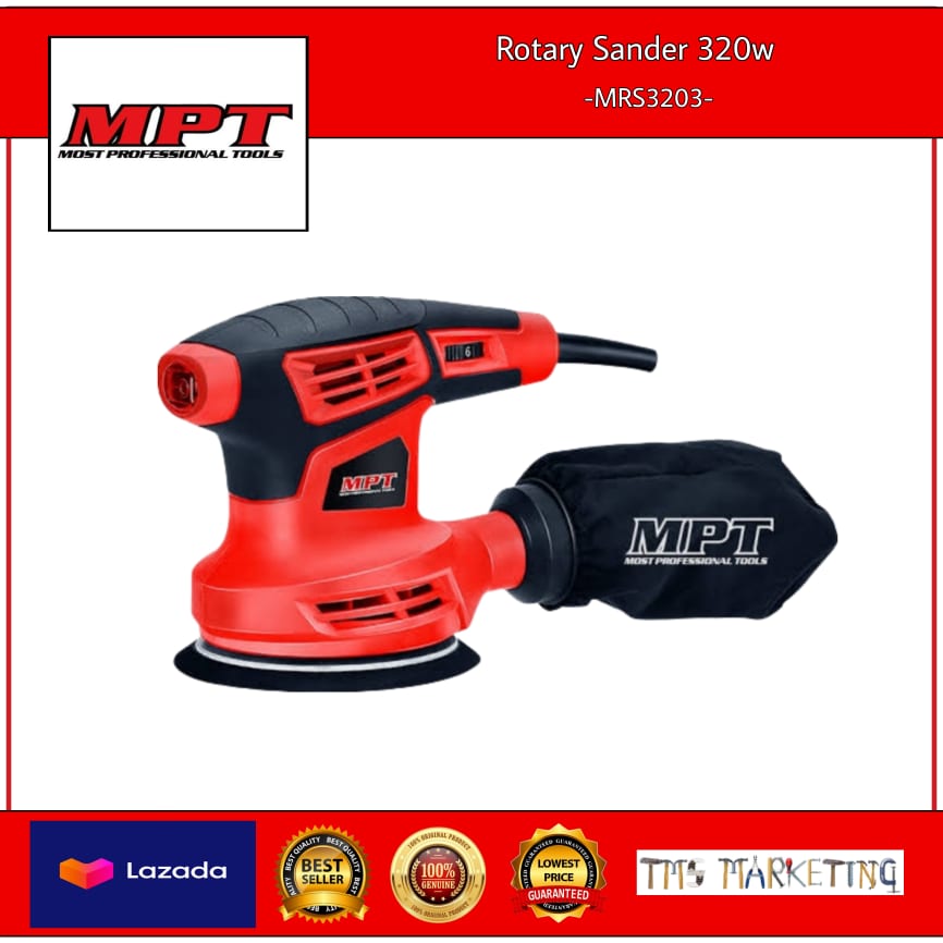 MPT 125mm Wood Rotary Sander 320W MRS3203 Lazada PH