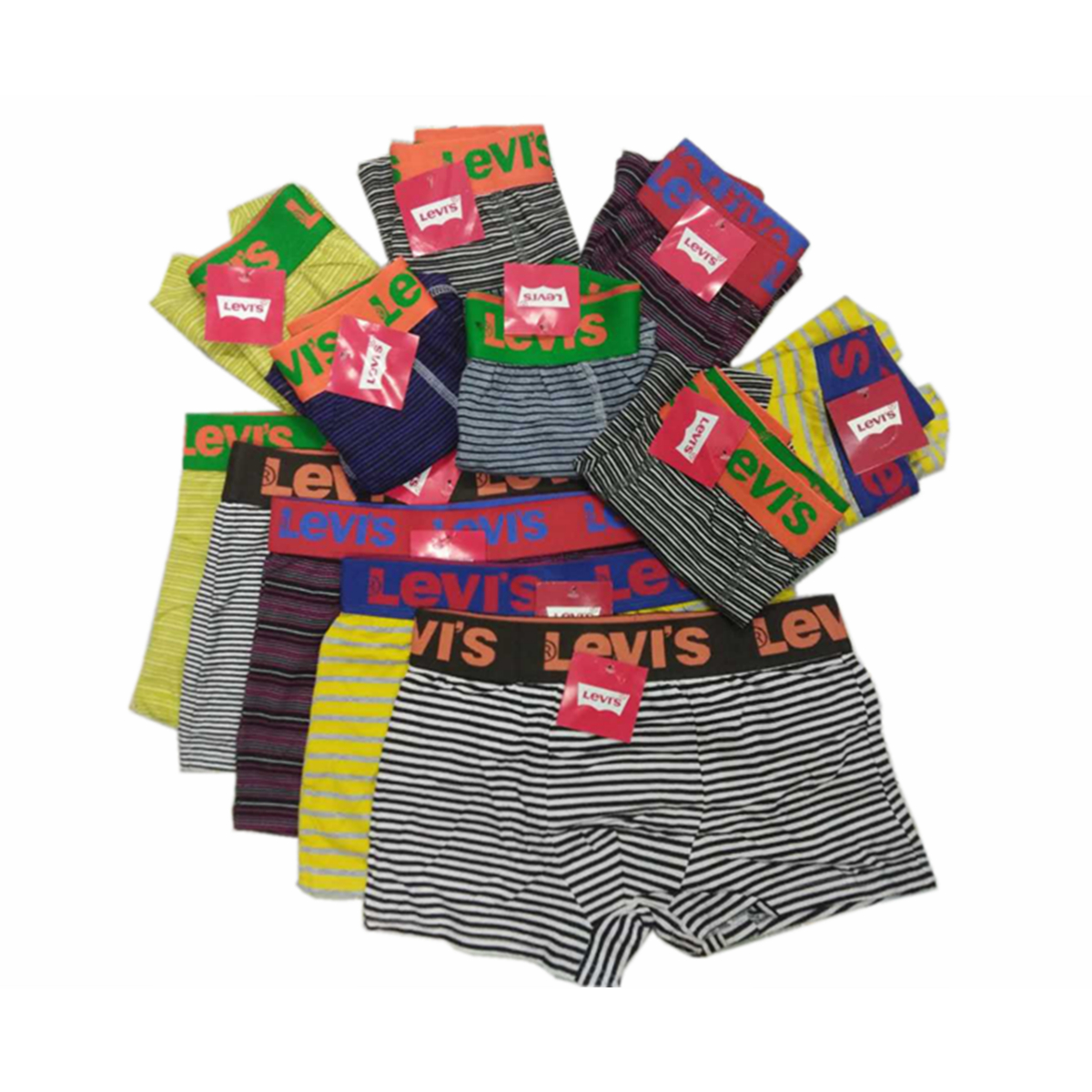 levi's striped shorts