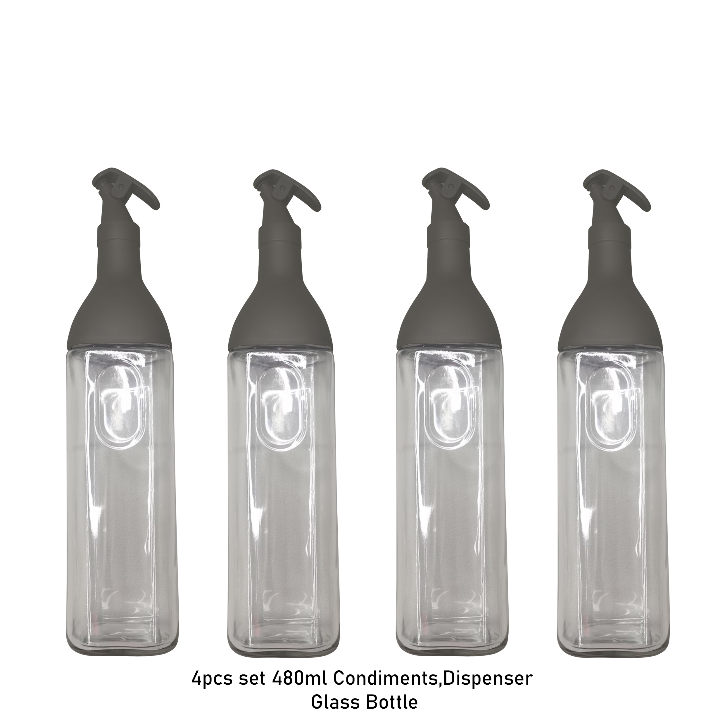 KeepHome 4PCS SET 480/500ML with or w/out Rack Glass Oil Pot LeakProof