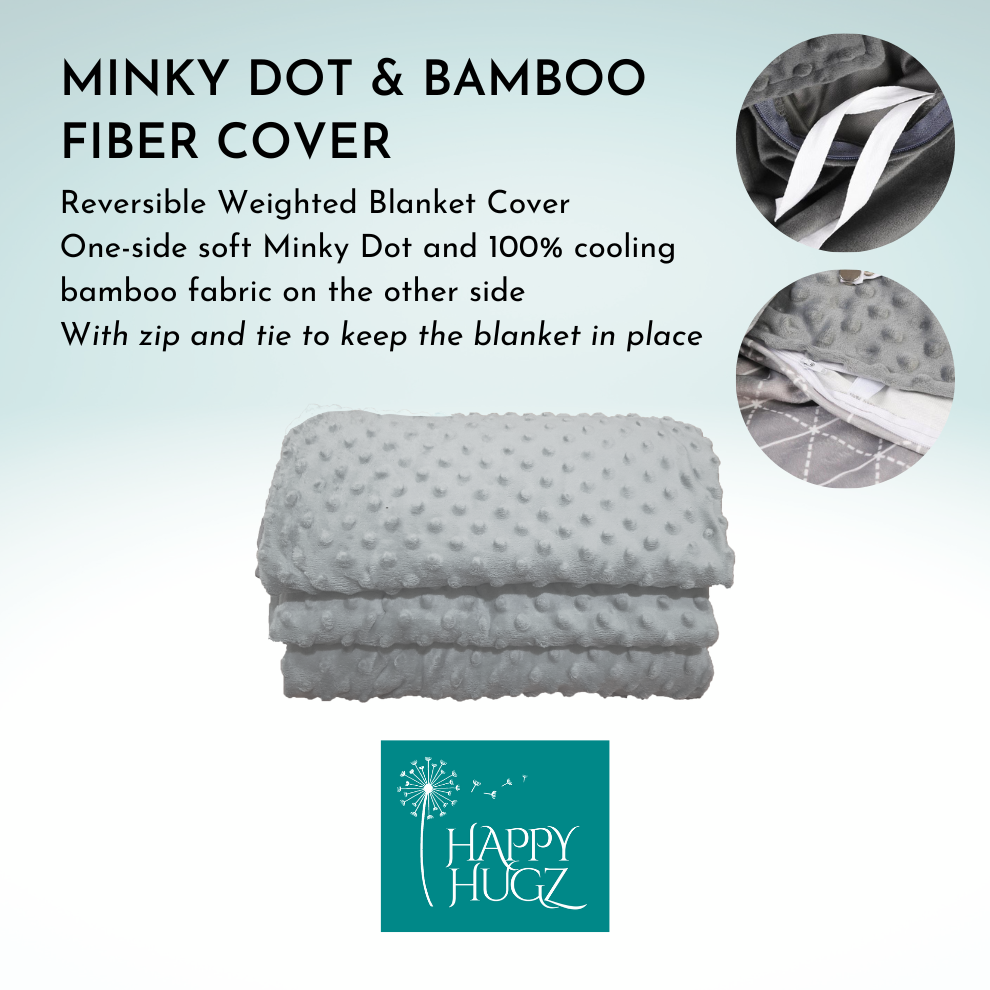 Happy Hugz Premium Branded Weighted Blanket Duvet Cover 48x72" Full