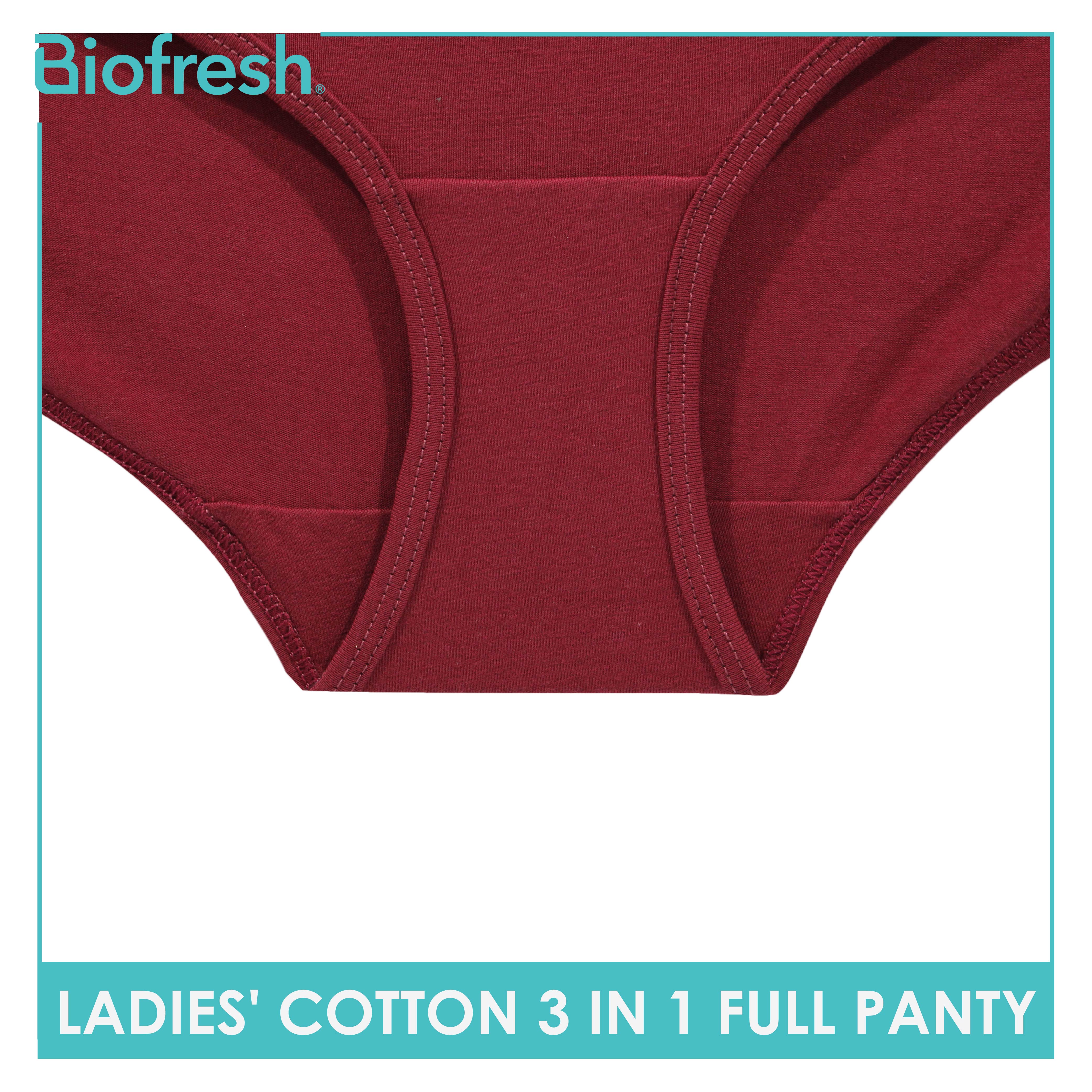 Biofresh Ladies' Antimicrobial Cotton Boyleg Panty 3 pieces in a pack  ULPBG13