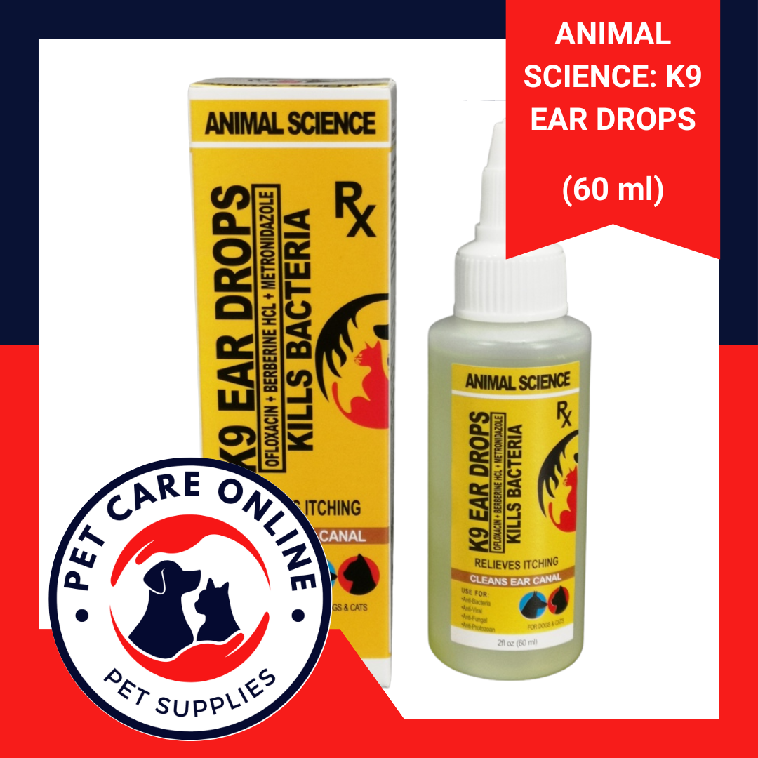[Animal Science] K9 EAR DROPS for Dogs and Cats (60ml) Lazada PH