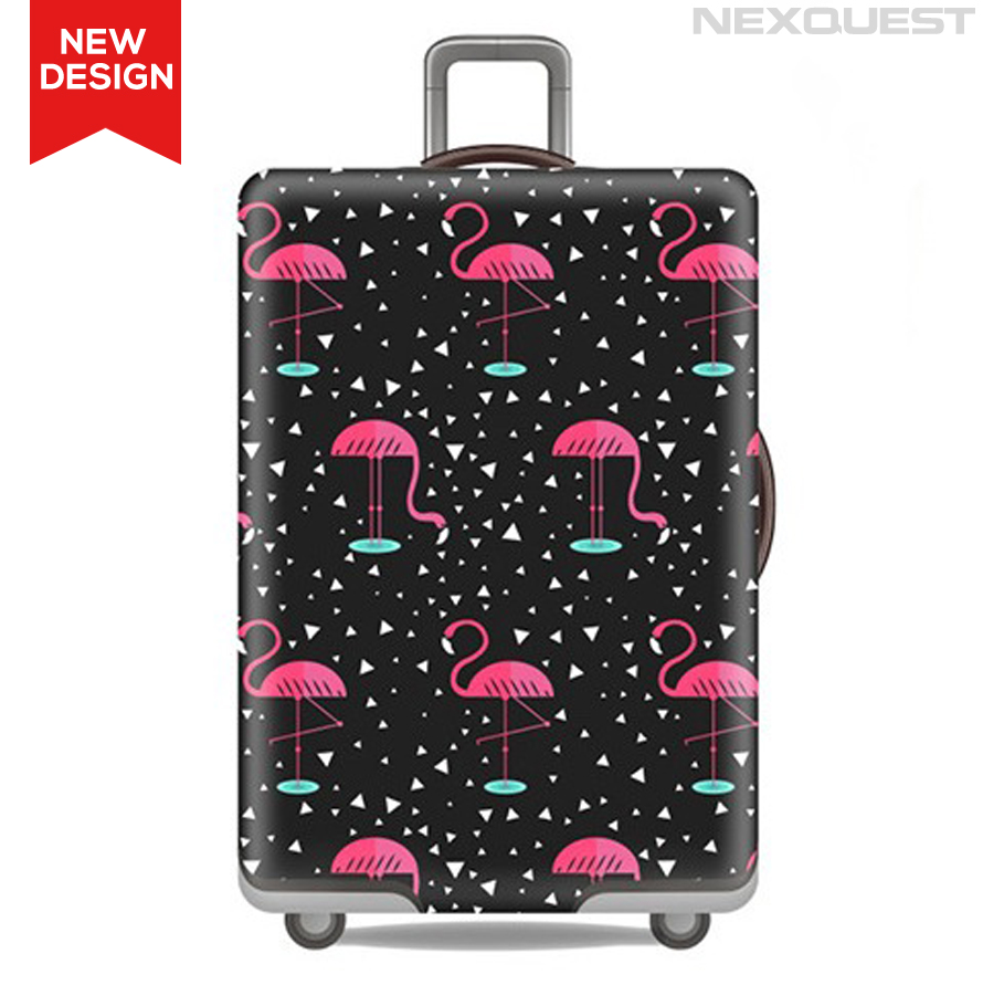 Luggage Cover Protector Case - Aqua Design - Spandex - Elastic