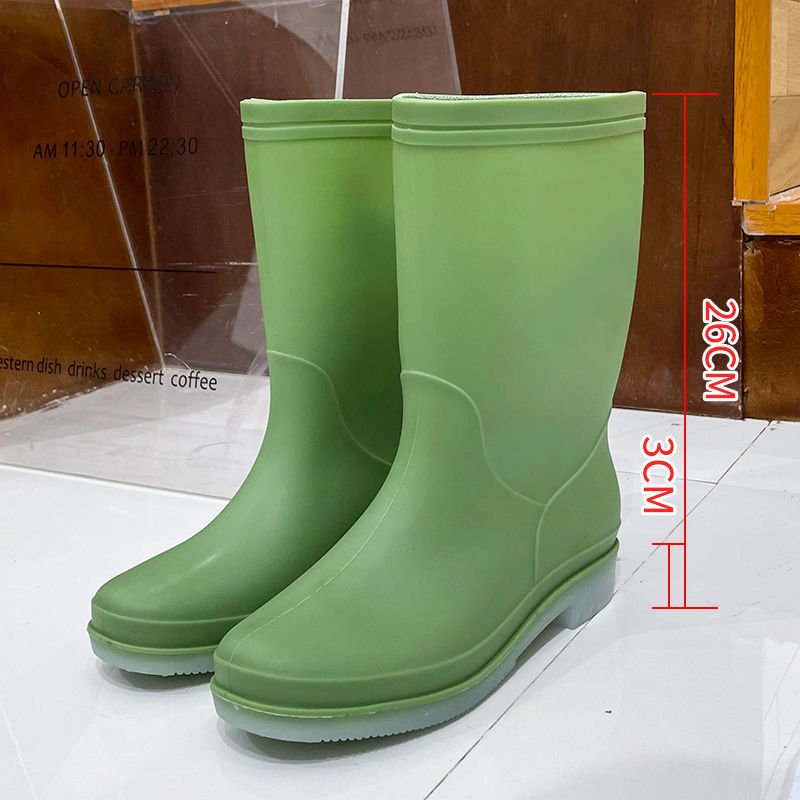 Rain Boots Women's HighTop Rain Shoes Fashion HighTop AntiSlip