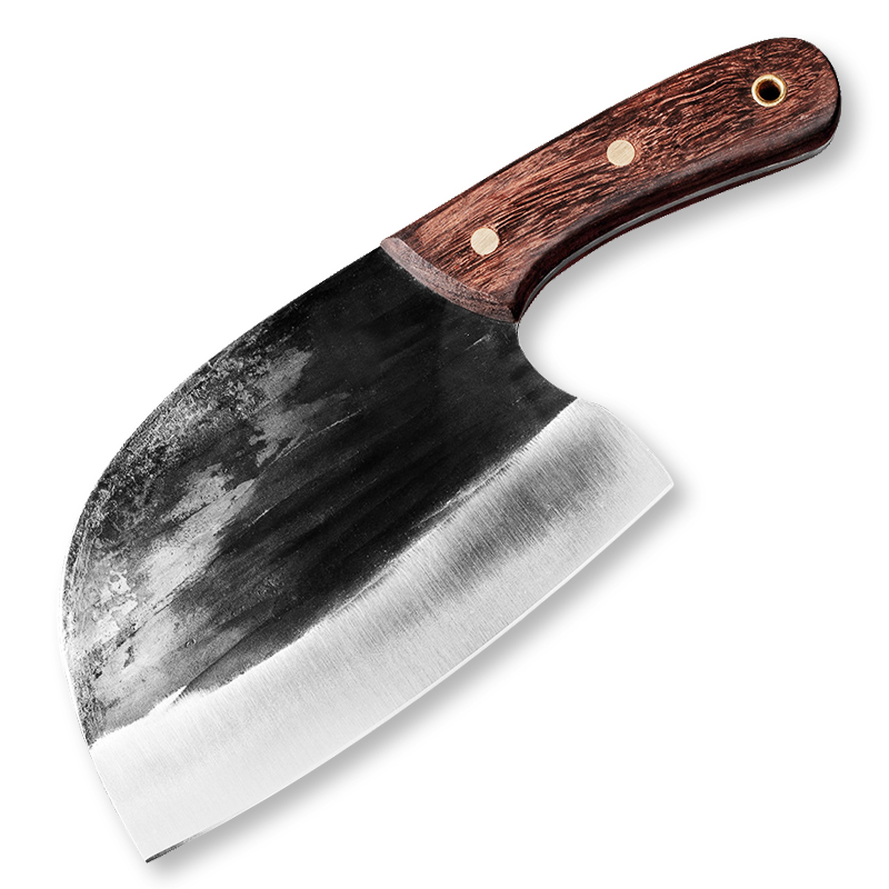 Forged round head chopping knife