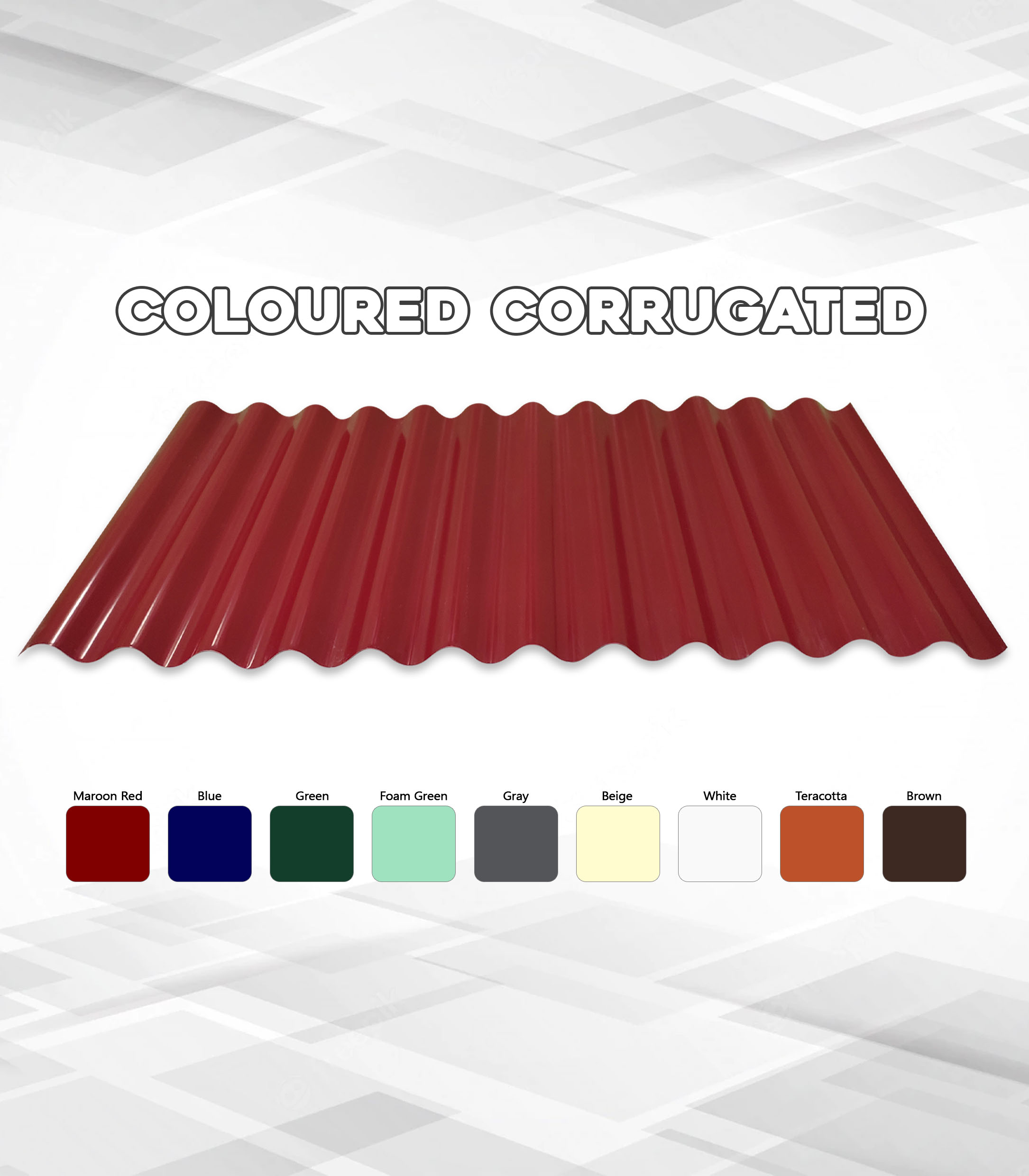 Corrugated Sheet 4 ft 1.05x.40mm Pre Painted Lazada PH