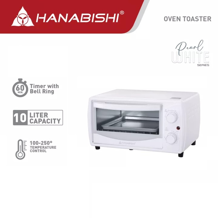 Hanabishi Oven Toaster 10 Liters Pearl White Series HO10WHT Lazada PH