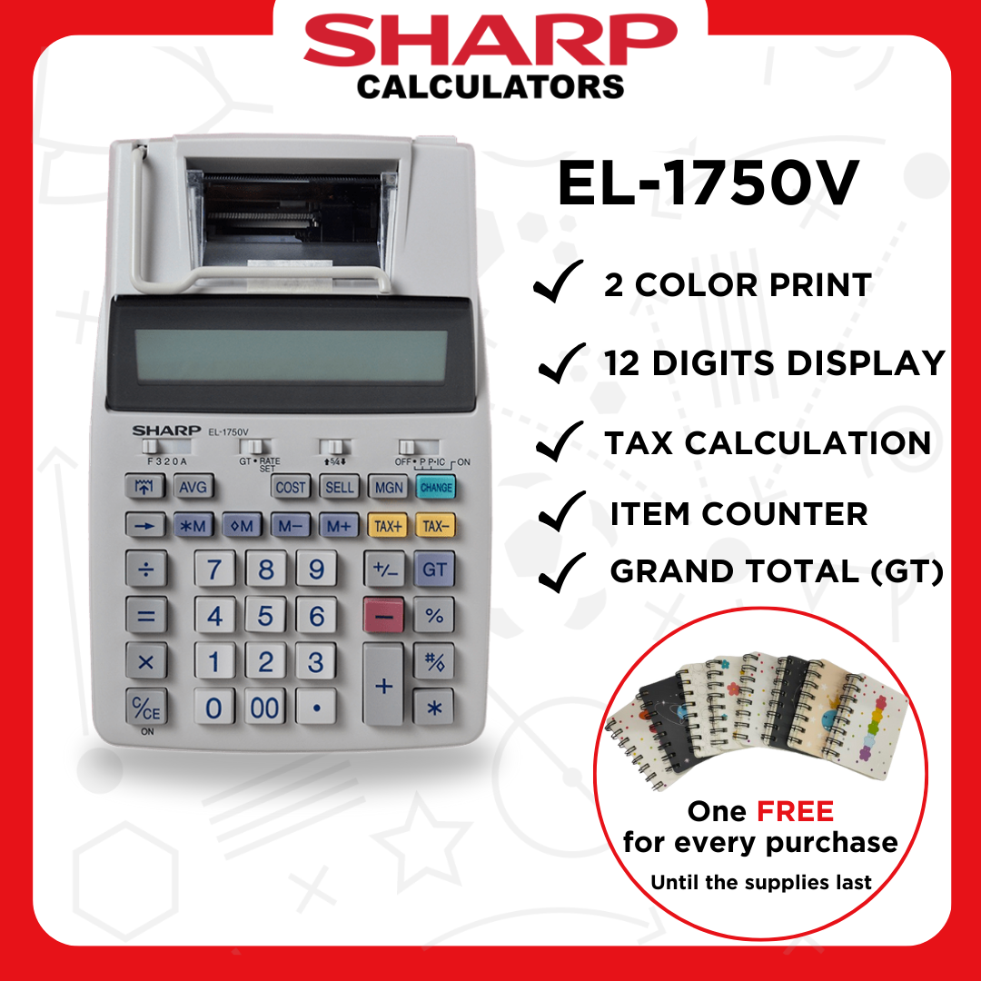 Sharp Printing Calculator EL1750V Lazada PH
