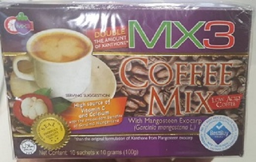 MX3 Coffee Mix with Mangosteen Exocarp 10 sachets by 10g (100g) | Lazada PH