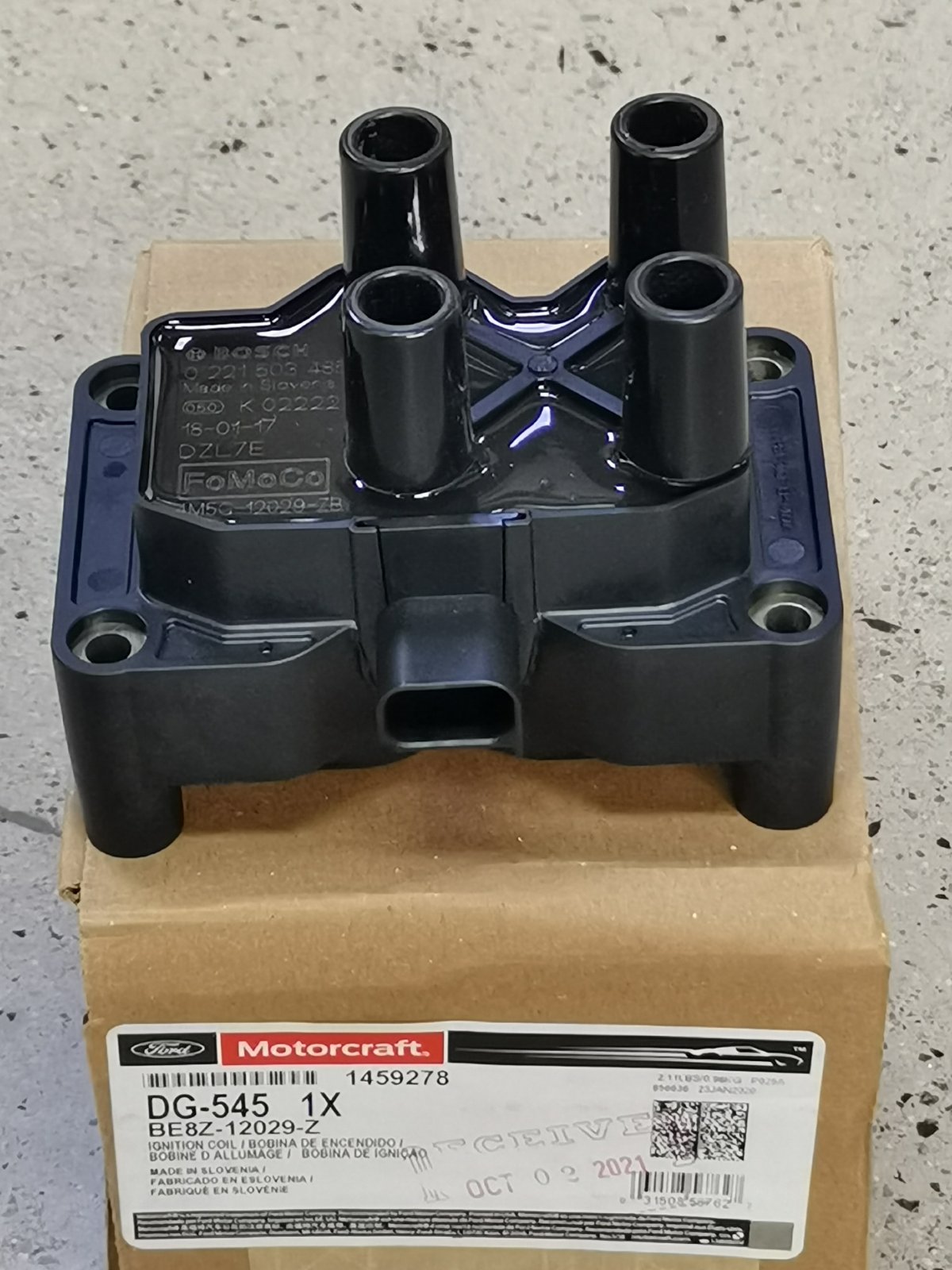 Ford Motorcraft Ignition Coil for Ford Fiesta 1.4L & 1.6L PN DG545