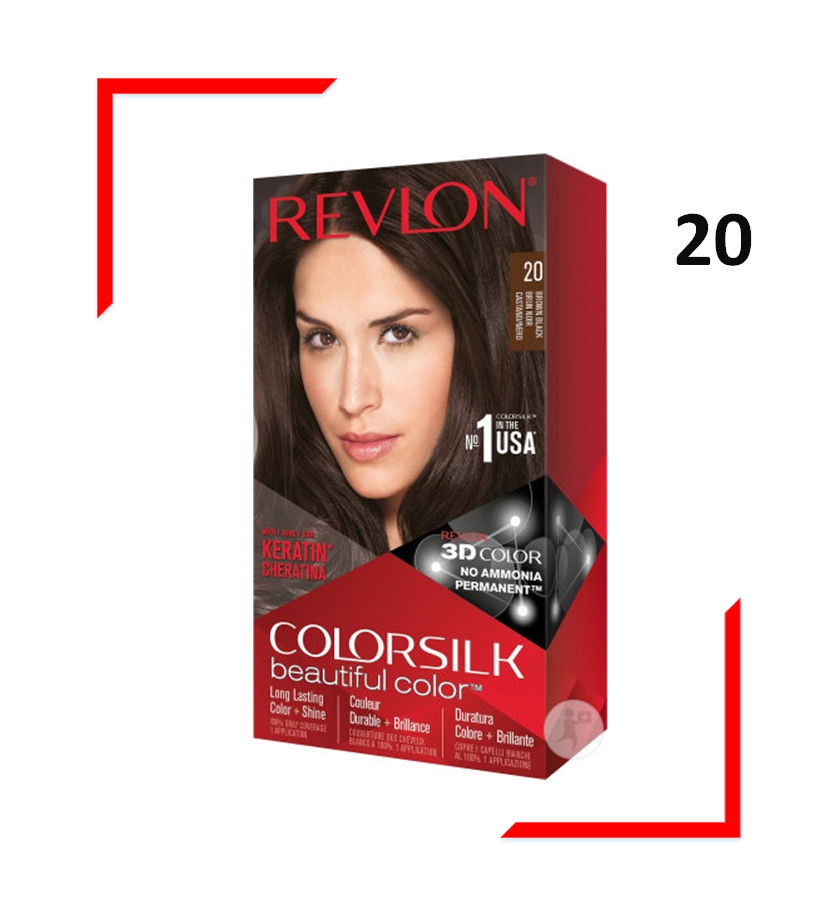 Revlon Colorsilk 20 Hair Color, Brown Black (#20) | Lazada PH