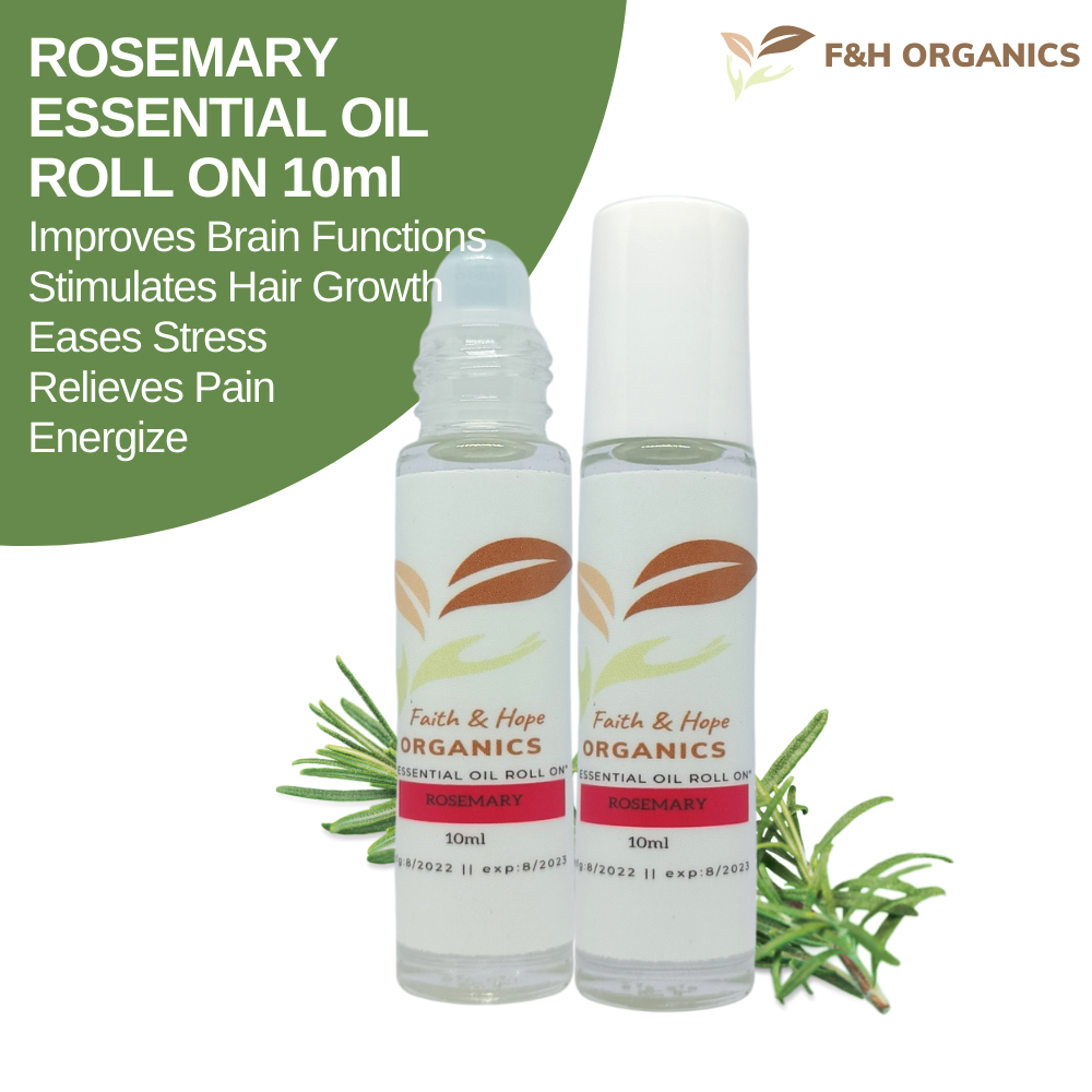 F&H Rosemary Essential Oil RollOn/ Ready to use / 100 Pure