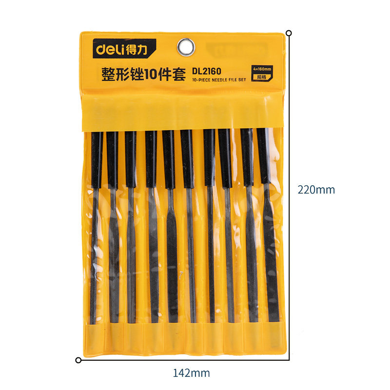 Deli Plastic File Steel File Metal Wood File Polishing Tool round File