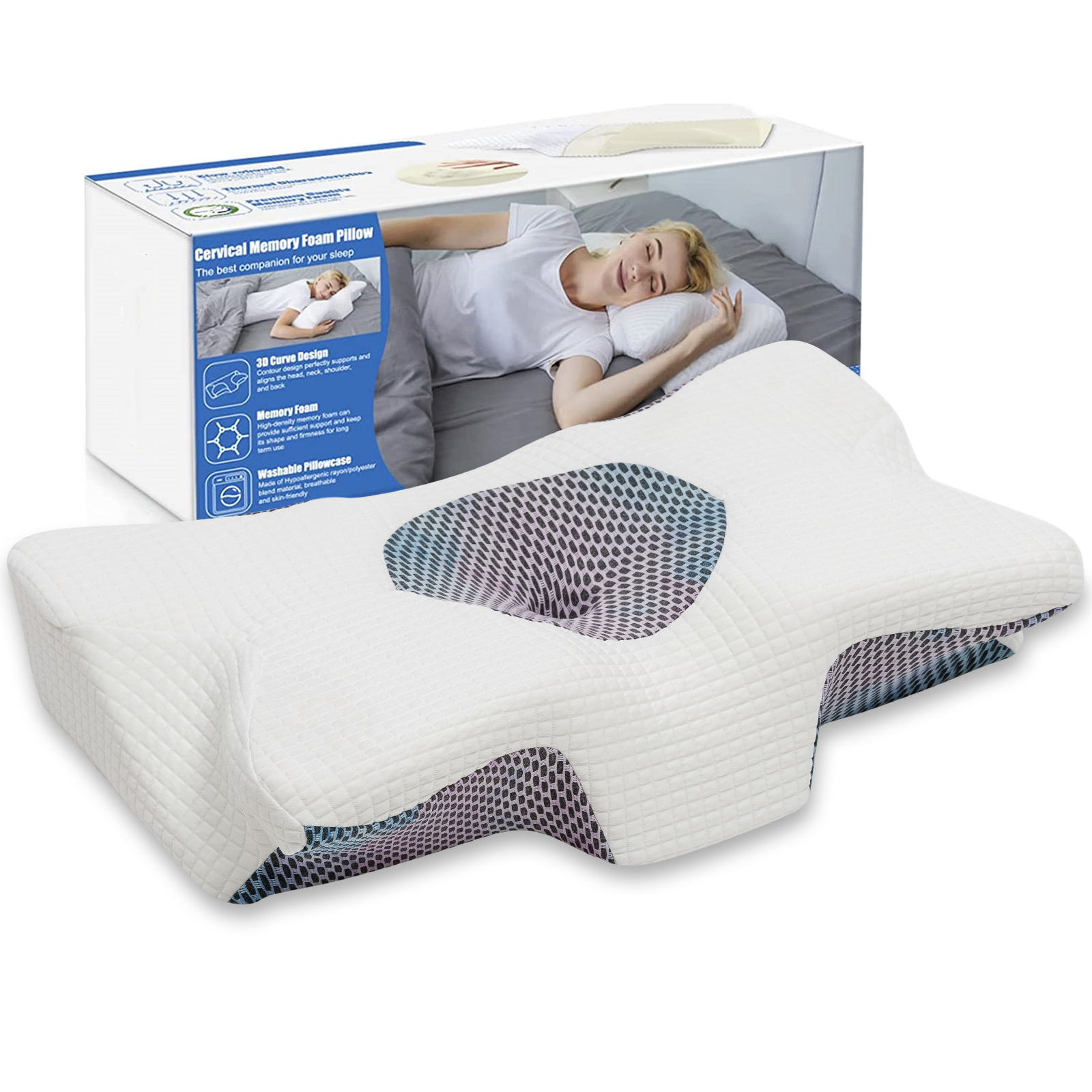Best Pillow Neck Curve Pillow Mysnug Contour Memory Foam Pillow