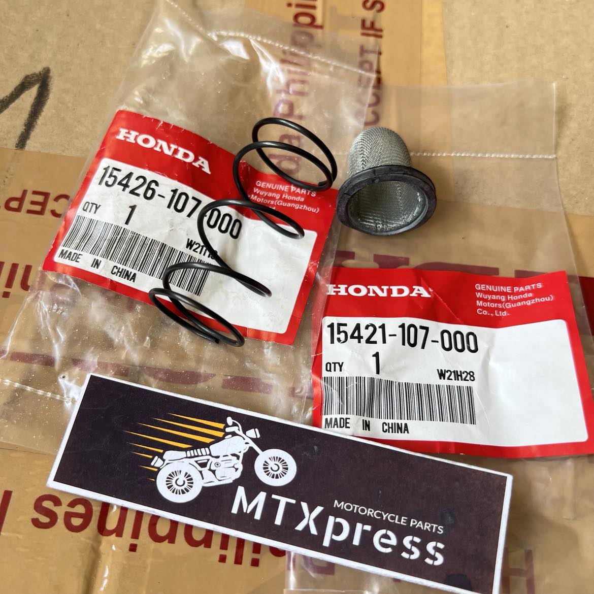 lazada スビン Honda Genuine] TMX 155 Oil Filter Screen and Spring | Lazada PH