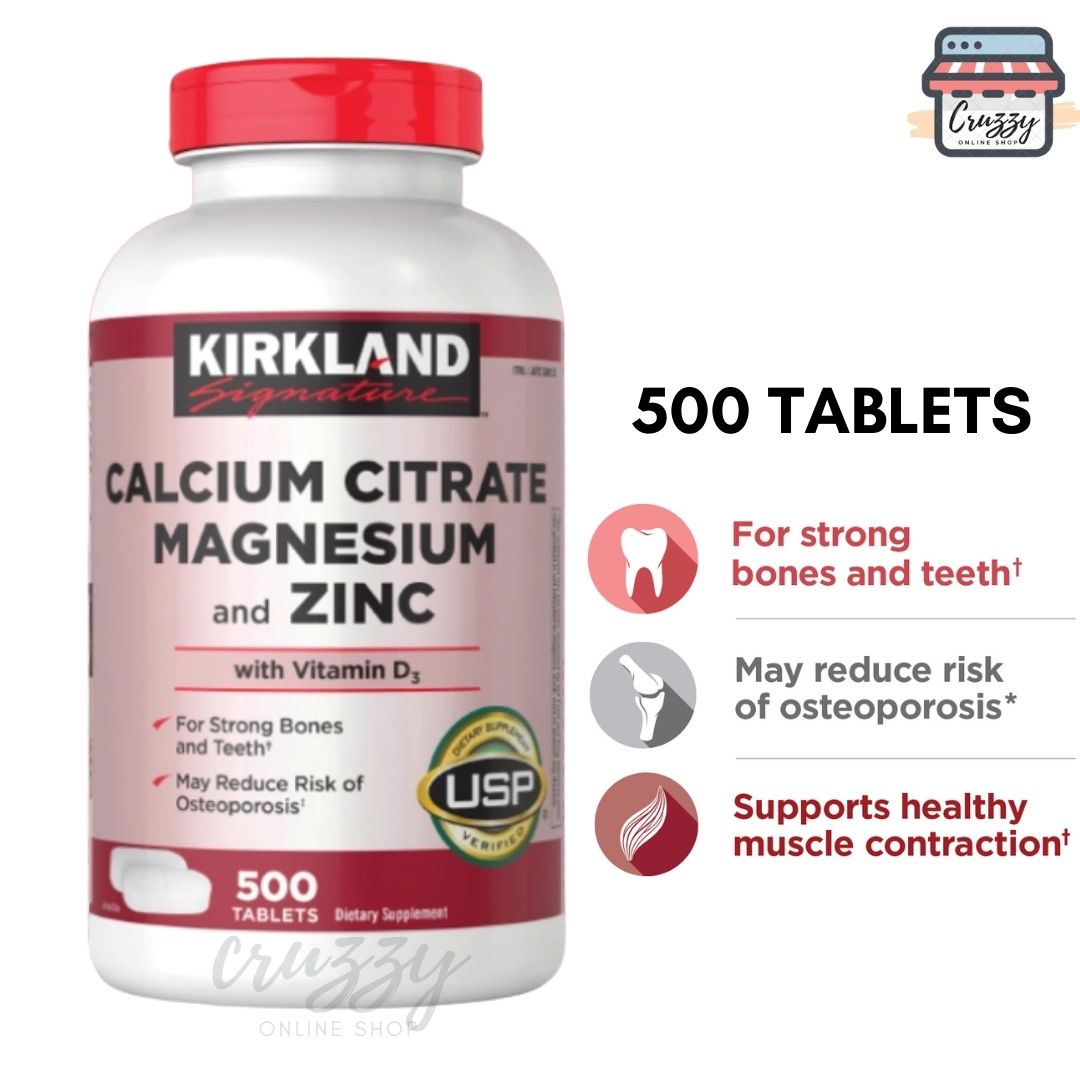 (EXP July 2024) Kirkland Signature Calcium Citrate Magnesium and Zinc