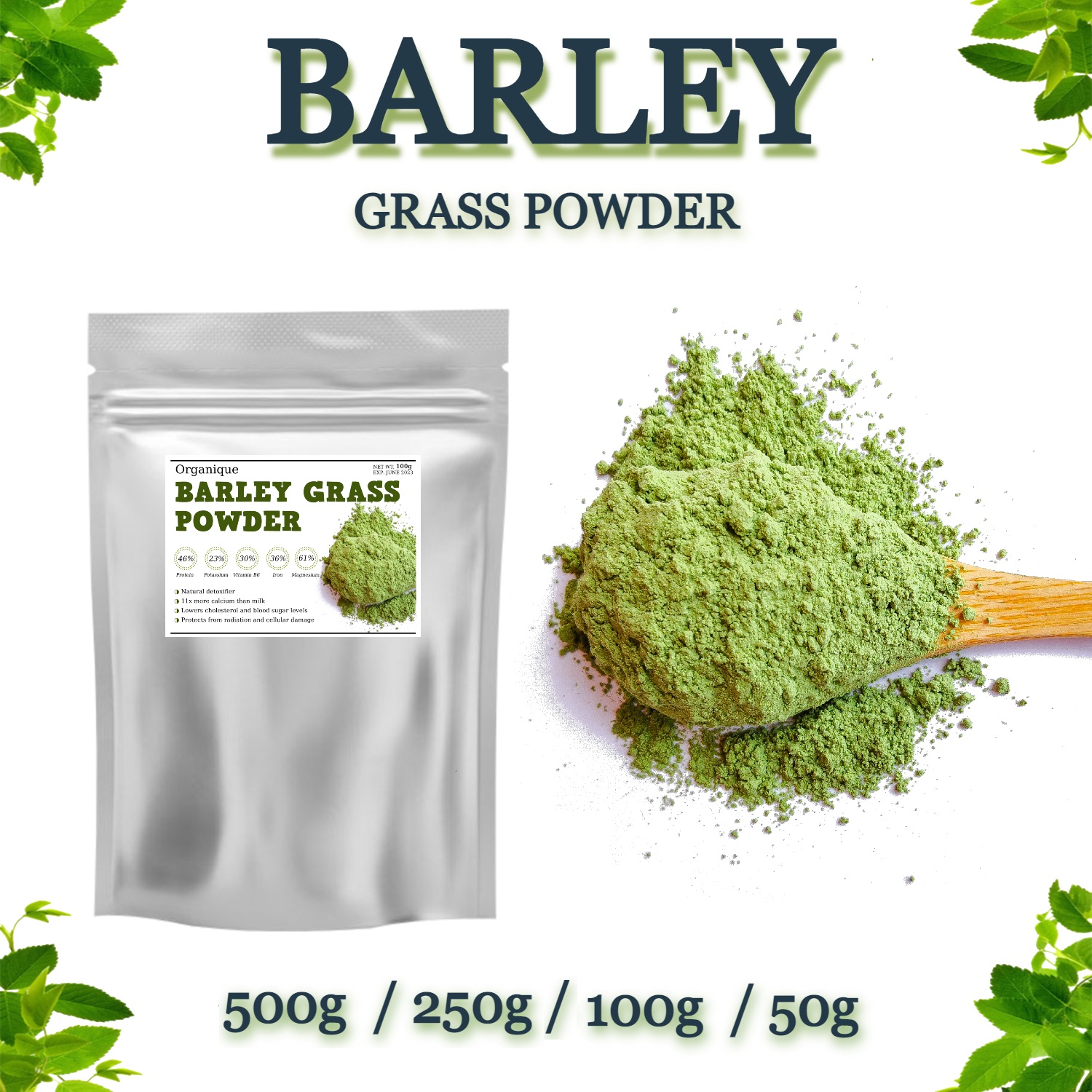 Zenfiber Organic Barley Grass Powder (500g/250g/100g/50g) Lazada PH