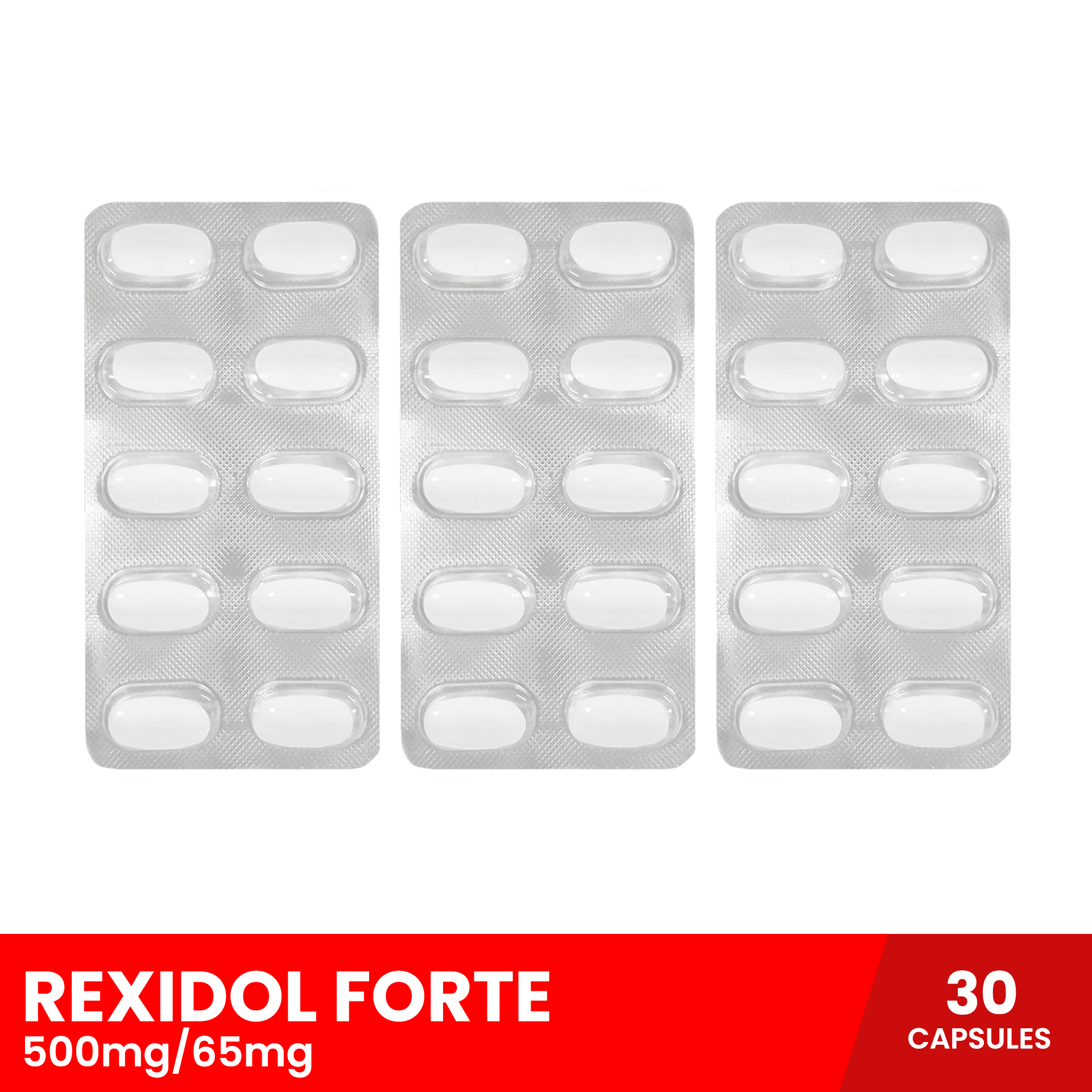 REXIDOL Forte x 30 tablets Paracetamol + Caffeine (For the relief of