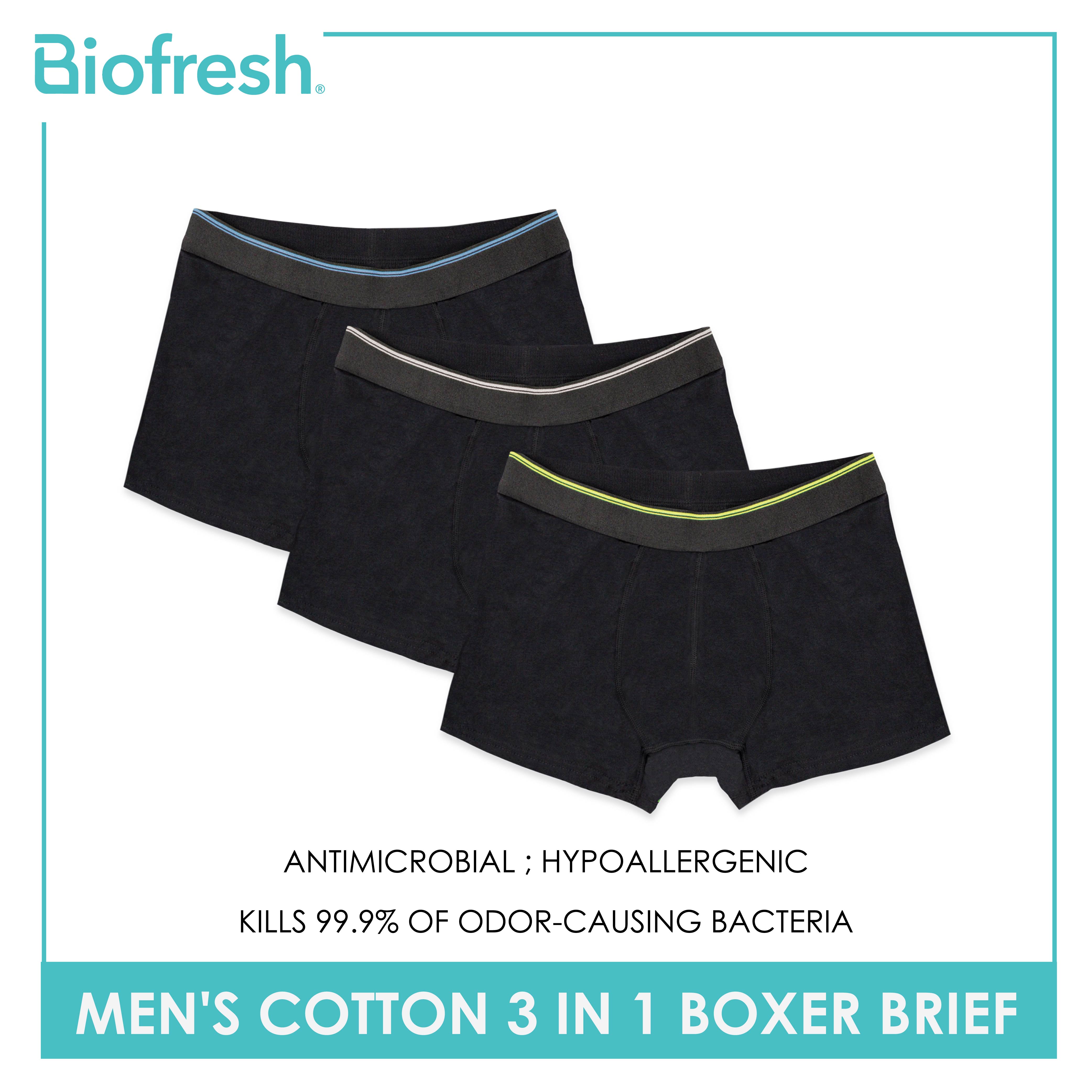 Buy Biofresh Men's Antimicrobial Modal Cotton Boxer Brief 3 Pieces