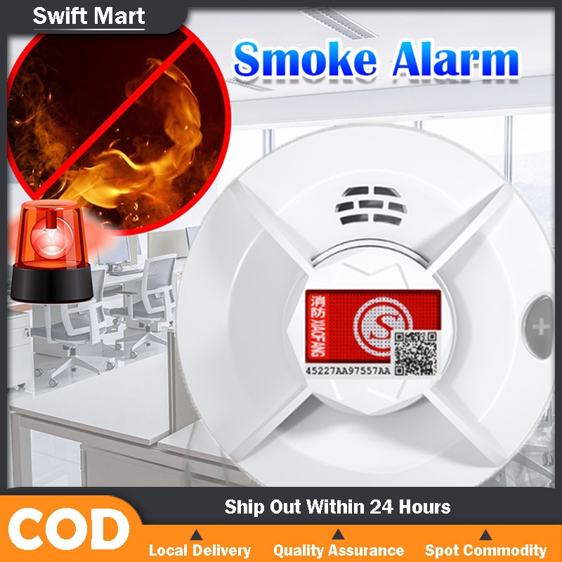 Combination Smoke and Carbon Monoxide Detector Alarm, Beeps Warning