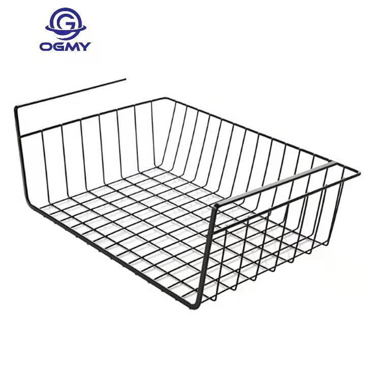 OGMY Stackable Hanging Basket Under Shelf Baskets Wire Storage Basket For Kitchen Pantry Desk