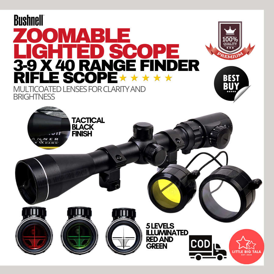 High Quality Magnification Scope 9x 40EG Optics Zoomable Lighted Scope