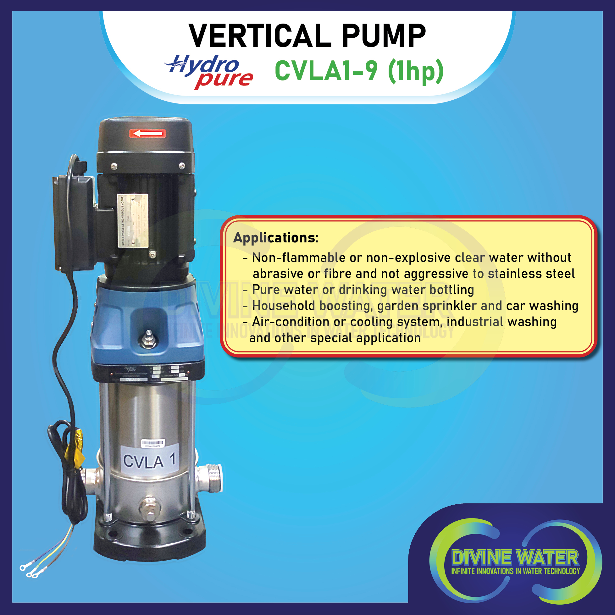 Hydro Pure Vertical Pump (CVLA 19) 1 HP Lazada PH