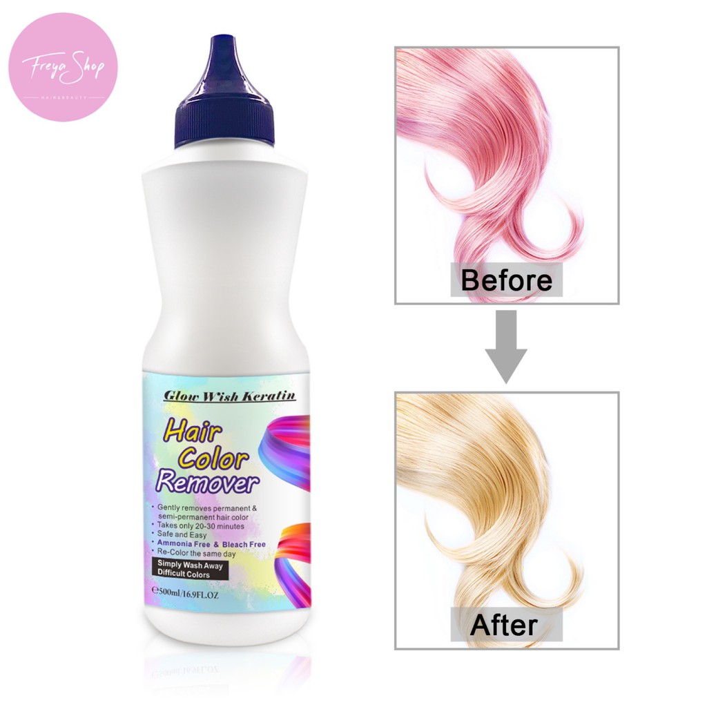 Glow Wish Keratin Hair Color Remover Shampoo Simply Wash Away Difficult