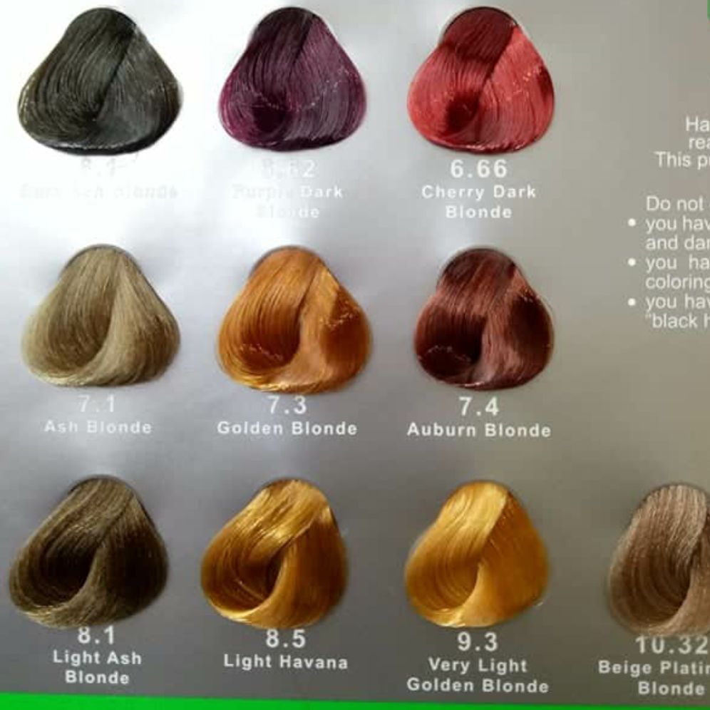 Hbc Hair Color Chart Philippines